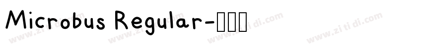 Microbus Regular字体转换